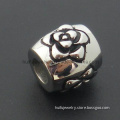 Flower Charm Custom Logo Beads Steel Jewelry